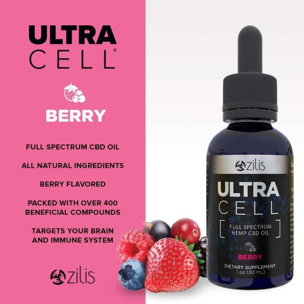 Zilis Ultra Cell CBD-olie med bærsmag